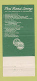 Matchbook Cover - Third Federal Savings Philadelphia PA 30 Strike