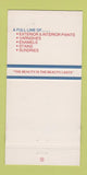 Matchbook Cover - Jones Balir Paint Amarillo TX 30 Strike