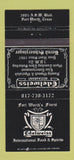 Matchbook Cover - Edelweiss Restaurant Fort Worth TX 30 Strike
