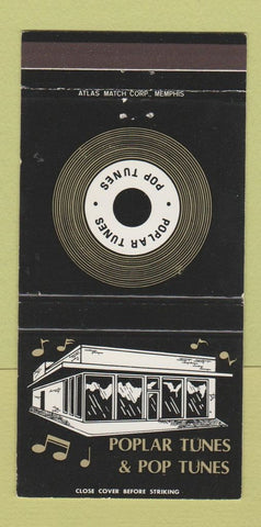 Matchbook Cover - Popular Tunes Music Pop Tunes 30 Strike