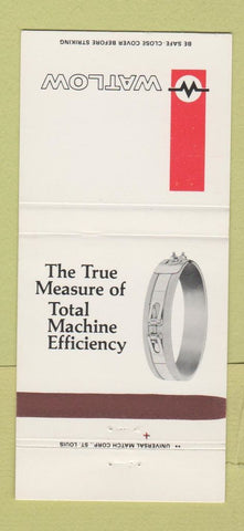 Matchbook Cover - Watlow  30 Strike