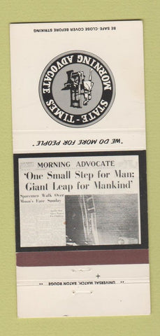 Matchbook Cover State Times Morning Advocate Baton Rouge LA Moon Walk 30 Strike