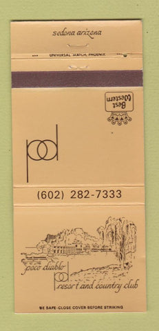 Matchbook Cover - Poco Diablo Resort Country Club Sedona AZ 30 Strike