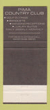 Matchbook Cover - Pima Country Club Scottsdale AZ 30 Strike