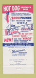 Matchbook Cover - Hog Dog Sandwich Shop Butler PA 30 Strike