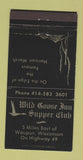 Matchbook Cover - Wild Goose Inn Supper Club Waupun WI 30 Strike