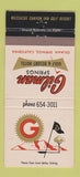 Matchbook Cover - Gilman Springs Golf Resort Hotel CA WEAR 30 Strike