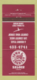 Matchbook Cover - Town & Country Saloon London ON 30 Strike