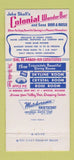 Matchbook Cover - Jake Skall's Colonial Wonder Bar Appleton WI 30 Strike