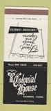 Matchbook Cover - Colonial Tavern Hamden CT 30 Strike