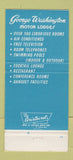 Matchbook Cover - George Washington Motor Lodges King of Prussia PA 30 Strike