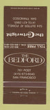 Matchbook Cover - The Bedford San Francisco CA The Cartwright 30 Strike