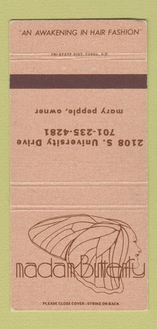 Matchbook Cover - Madam Butterfly Salon  30 Strike