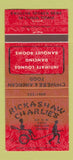 Matchbook Cover - Rickashaw Charlie's Portland OR Chinese 30 Strike