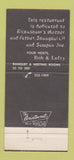 Matchbook Cover - Rickashaw Charlie's Portland OR Chinese 30 Strike