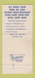 Matchbook Cover - Royal Lahaina Hotel Maui Hawaii 30 Strike