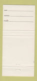 Matchbook Cover - Van Dome Private Club Miami Beach FL 30 Strike