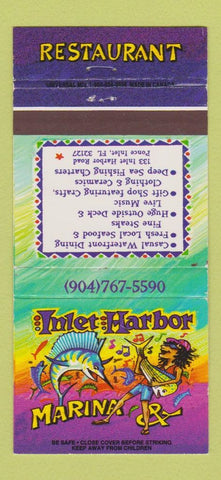 Matchbook Cover - Inlet Harbor Marine Restaurant Ponce Inlet FL 30 Strike