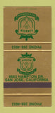 Matchbook Cover - Almaden Golf Country Club San Jose CA SAMPLE 30 Strike