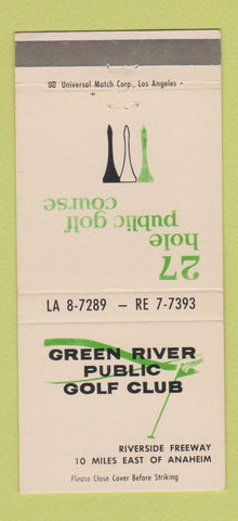 Matchbook Cover - Green River Golf Club Anaheim CA 30 Strike