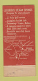 Matchbook Cover - Gilman Springs Golf Resort Hotel CA WEAR 30 Strike