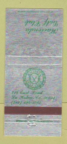 Matchbook Cover - Hacienda Golf Club La Habra CA WEAR 30 Strike