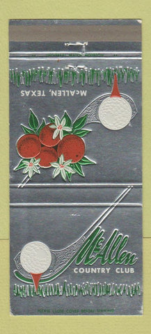 Matchbook Cover - McAllen Country Club TX 30 Strike