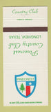 Matchbook Cover - Pinecrest Country Club Longview TX 30 Strike