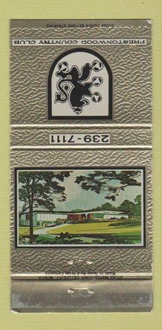 Matchbook Cover - Prestonwood Country Club Dallas TX WEAR 30 Strike