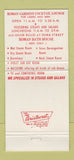 Matchbook Cover - Roman Gardens Toledo OH 30 Strike
