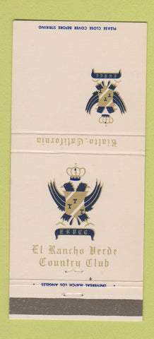 Matchbook Cover - El Rancho Verde Country Club Rialto CA 30 Strike