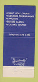 Matchbook Cover - El Rancho Verde Country Club Rialto CA 30 Strike