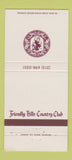 Matchbook Cover - Friendly Hills Country Club 30 Strike