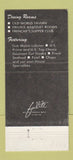 Matchbook Cover - French Tavern Huntington WV 30 Strike