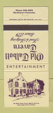Matchbook Cover - Old Talbott Tavern Bardstown KY 30 Strike