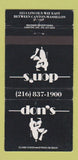 Matchbook Cover - Don's Canton Massillon OH WEAR 30 Strike