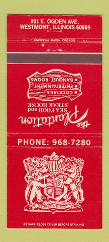 Matchbook Cover - The Plantation Restaurant Westmont IL 30 Strike