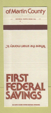 Matchbook Cover - First Federal Savings Martin County FL? 30 Strike