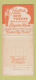 Matchbook Cover - Pusateri's Hotel New Yorker Kansas City MO WEAR 30 Strike