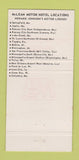 Matchbook Cover - McLean Enterprises Motor Hotels CHAIN 30 Strike