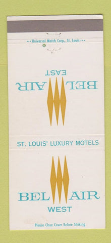 Matchbook Cover - Bel Air East West St Louis MO 30 Strike