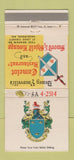 Matchbook Cover Dewey Yacovelli's Camelot Restaurant Hazelwood MO WEAR 30 Strike