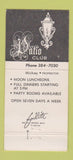 Matchbook Cover - Patio Club Milwaukee WI 30 Strike