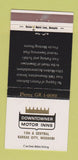 Matchbook Cover - Downtowner Motor Inns Kansas City MO 30 Strike