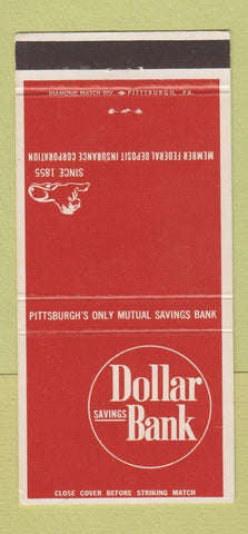 Matchbook Cover - Dollar Savings Bank Pittsburgh? 30 Strike