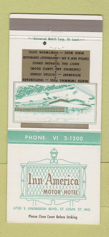Matchbook Cover - Inn American Motor Hotel St Louis MO 30 Strike