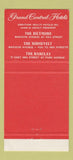 Matchbook Cover - Roosevelt Hotel New York City WEAR 30 Strike