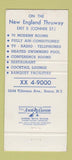 Matchbook Cover - Town and Country Motor Lodge Bronx New York City 30 Strike