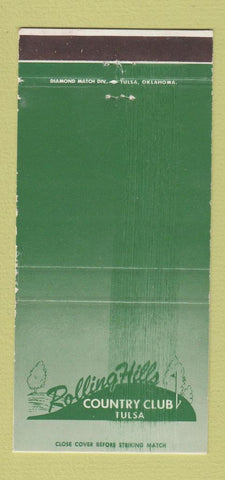Matchbook Cover - Rolling Hills Country Club Tulsa OK WEAR 30 Strike