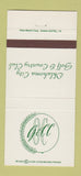 Matchbook Cover - Oklahoma City Golf Country Club OK 30 Strike